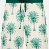 Man Comfort Surf Badeshorts mit Palmenprint