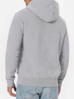 Man mélange grey sweatshirt Tribeca with St. Barth embroidery