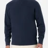 Man navy blue sweastshirt with St. Barth embroidery
