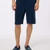 Marineblaue Frottee-Bermudashorts für Herren von Rande Sponge