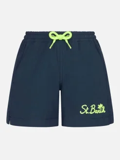Marineblaue Komfort-Badeshorts für Jungen
