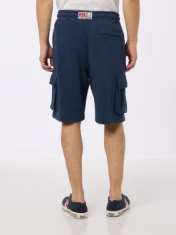 Marineblaue kurze Cargohose für Herren von Cargy