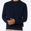 Marineblauer Pullover aus lambswool für Herren von Regent