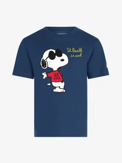 Marineblaues T-Shirt für Jungen mit Snoopy-Aufdruck | SNOOPY – PEANUTS™ SONDEREDITION