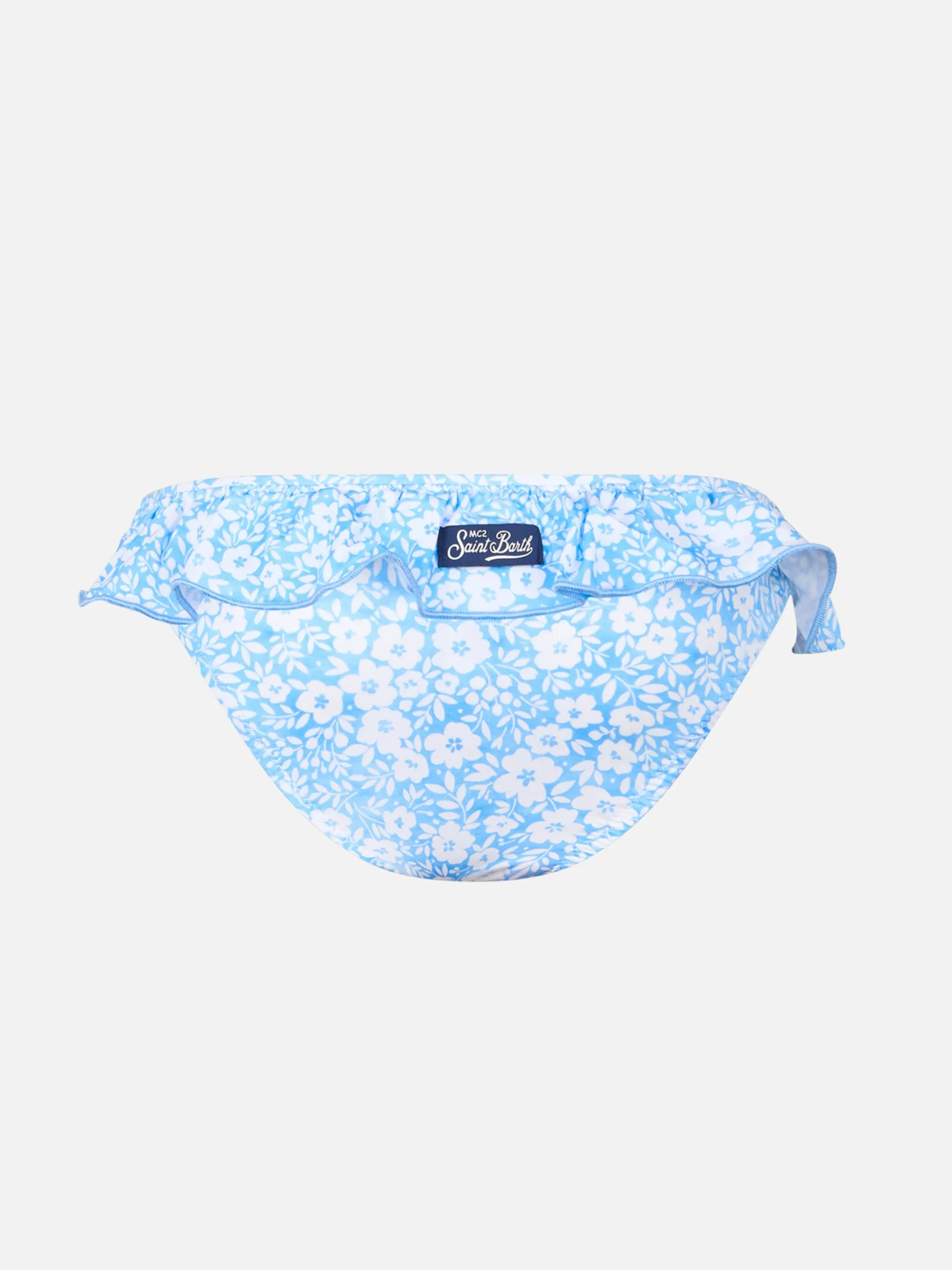 Mädchen Badeslip Melly mit Rüschen und Blumenprint