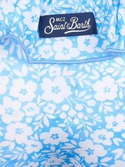 Mädchen Badeslip Melly mit Rüschen und Blumenprint