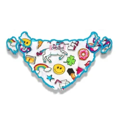 Mädchen-Badehose mit Einhorn-Print
