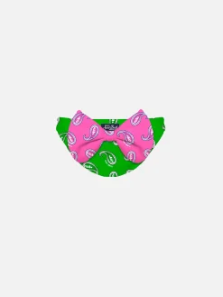 Mädchen-Badehose mit Paisley-Print