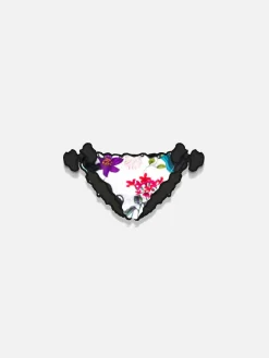 Mädchen-Badehose mit tropischem Aufdruck