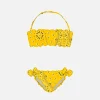 Mädchen-Bandeau-Bikini mit Bandana-Print