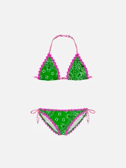 Mädchenbikini mit Bandana-Print