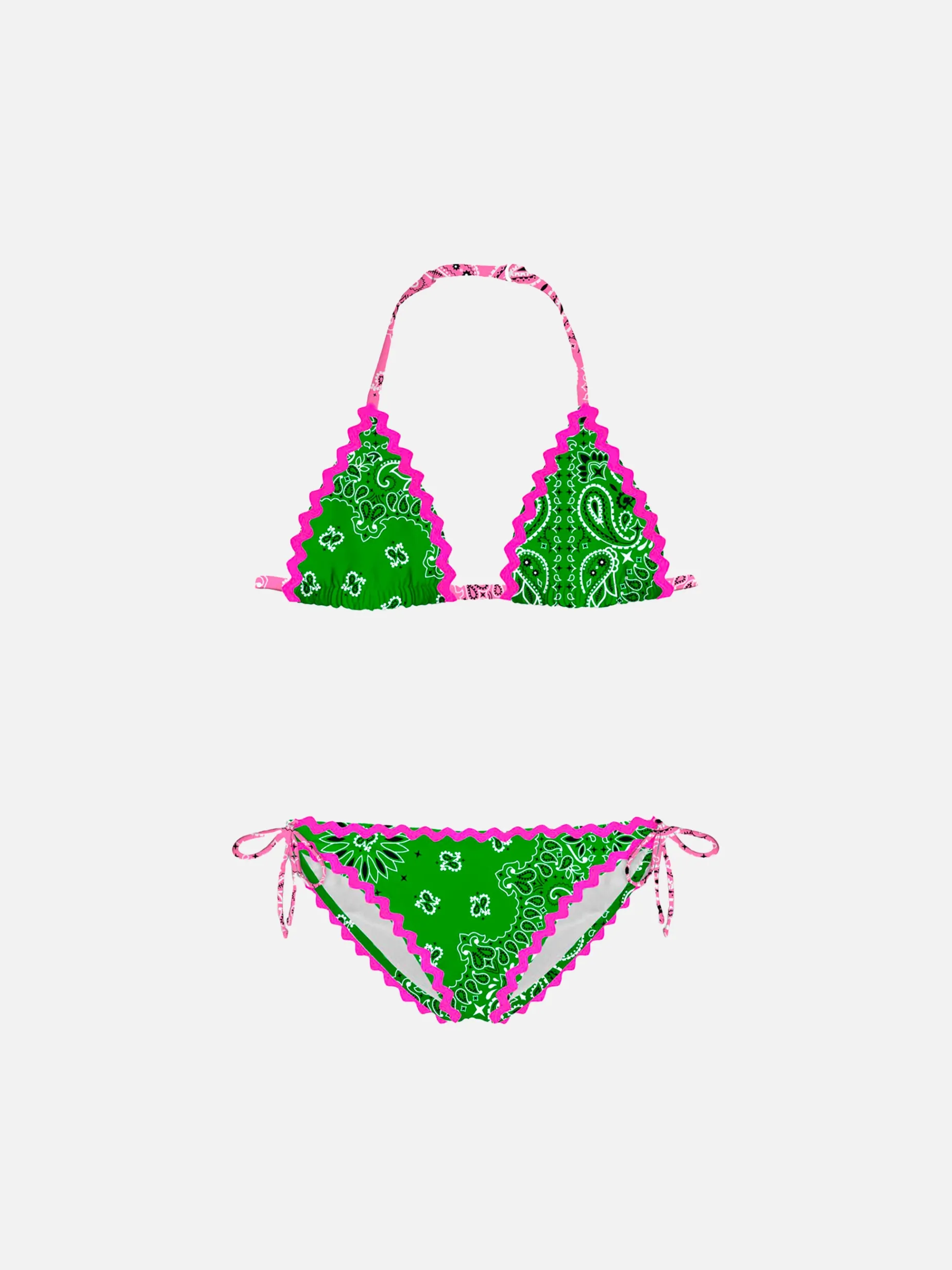 Mädchenbikini mit Bandana-Print