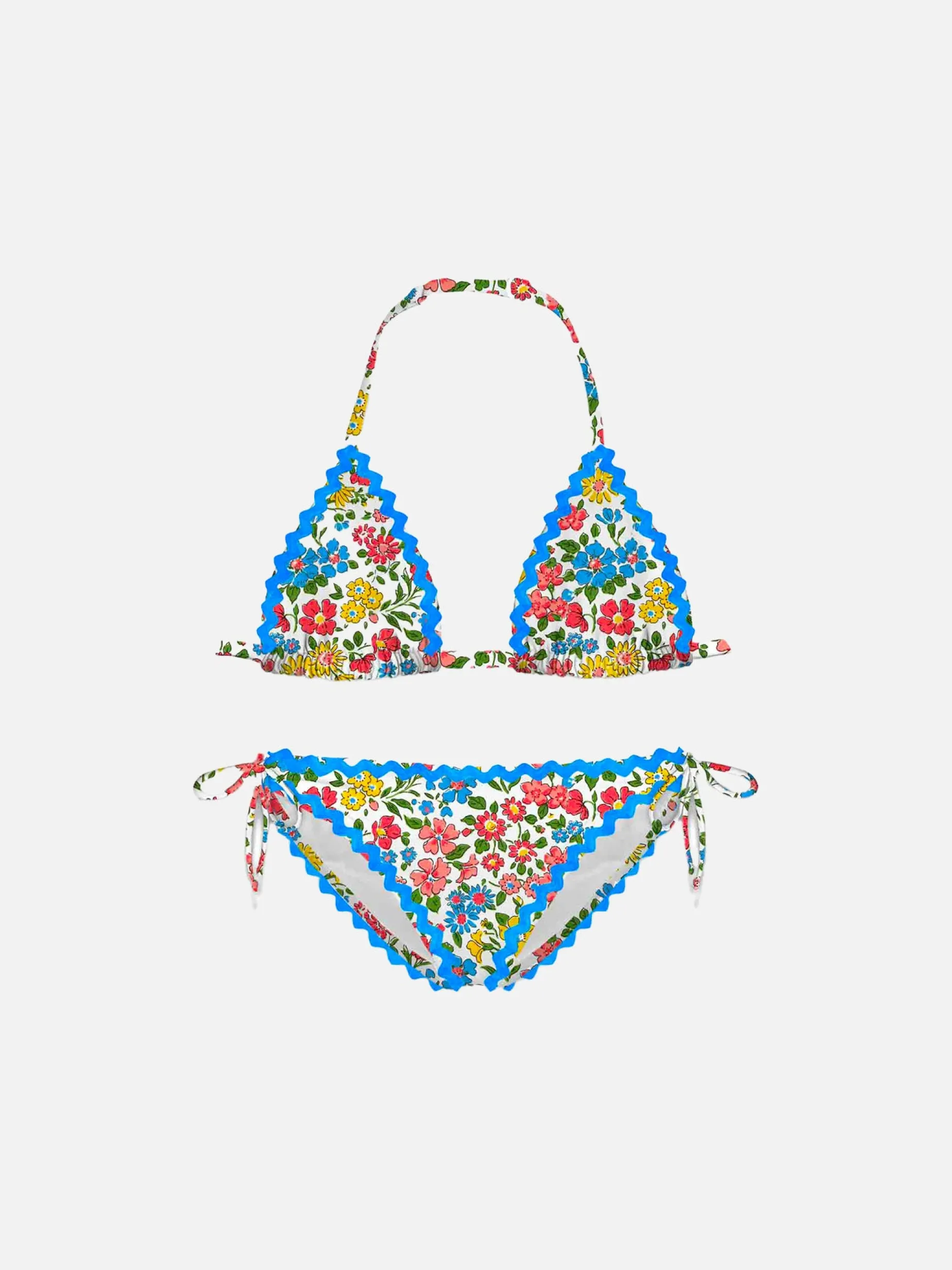 Mädchenbikini mit Blumenprint | Hergestellt aus Liberty-Stoff