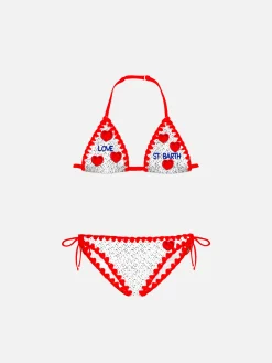 Mädchenbikini mit Herzen