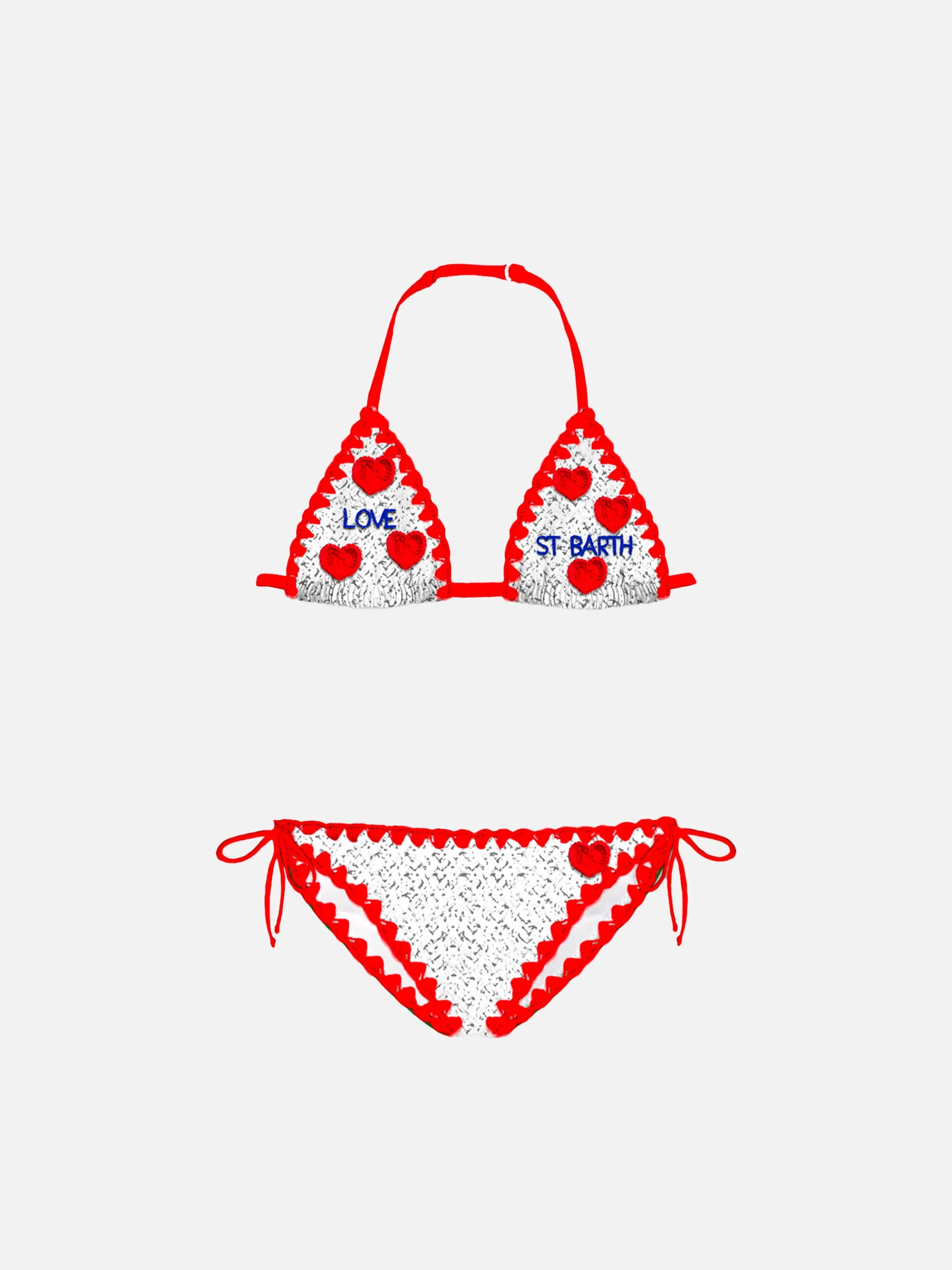 Mädchenbikini mit Herzen