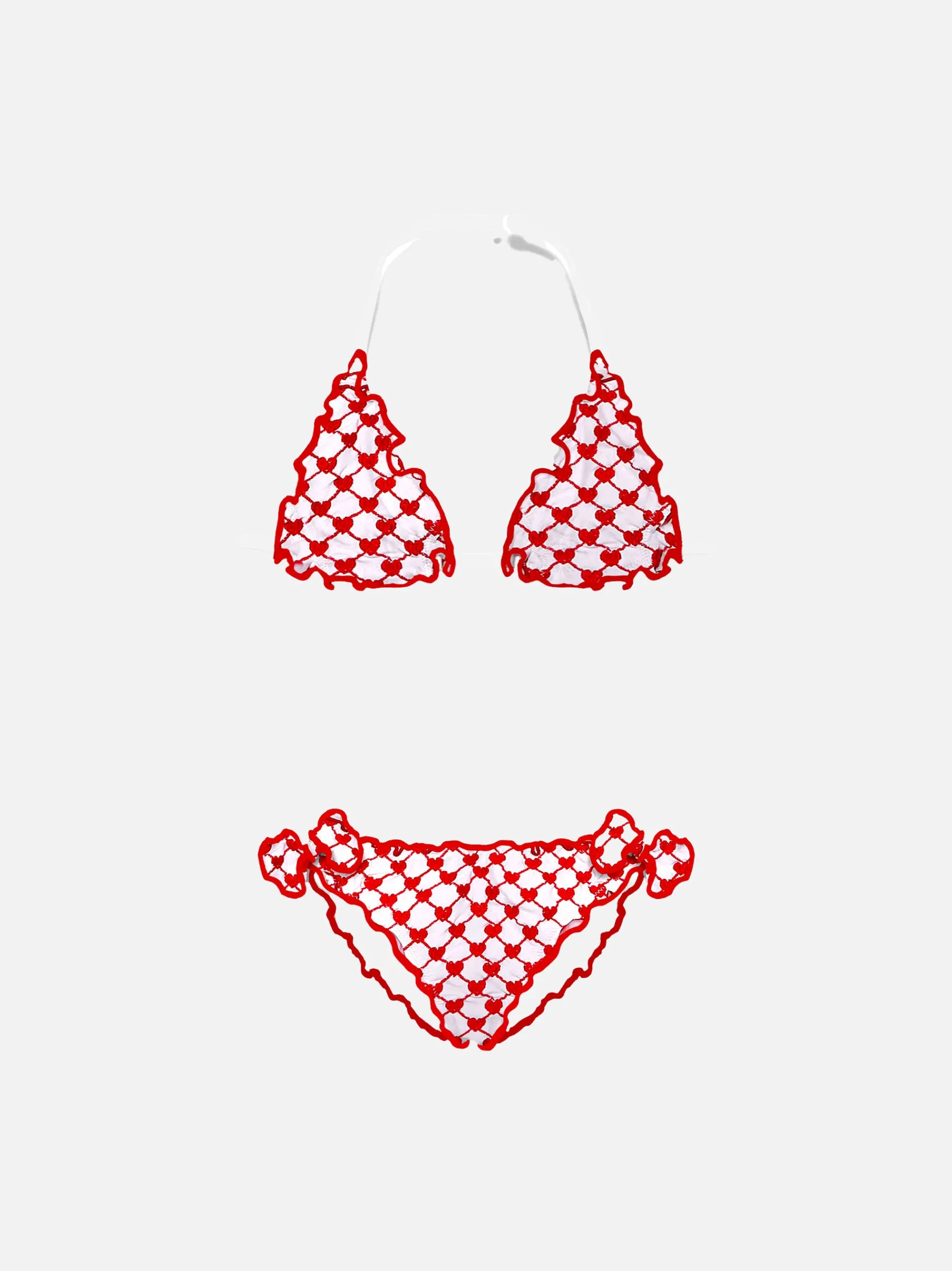 Mädchen-Bikini mit Herzmotiv