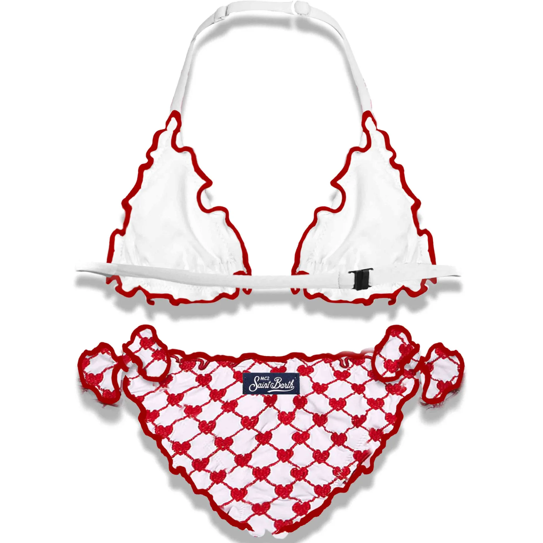 Mädchen-Bikini mit Herzmotiv