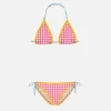 Mädchen-Bikini mit Wellenbesatz