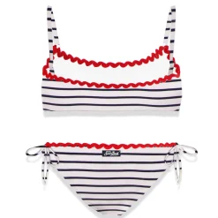 Mädchen-Bikini-Badeanzug mit Panarea-Stickerei