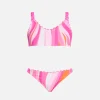 Mädchen-Bralette mit Wellenprint