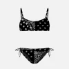 Mädchen-Bralette-Bikini mit Bandana-Print