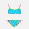 Mädchen-Bralette-Bikini mit Paisley-Print