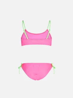 Mädchen-Bralette-Bikini mit Herzen