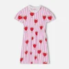 Mädchenkleid aus Baumwolljersey „Leila“ mit Herz-Wassermelonen-Print