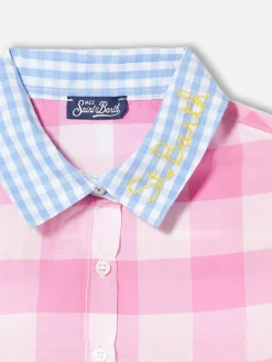 Mädchenkleid mit Gingham-Print