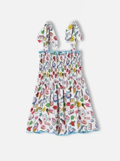 Mädchenkleid mit Magic-Pop-Print