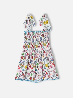 Mädchenkleid mit Magic-Pop-Print
