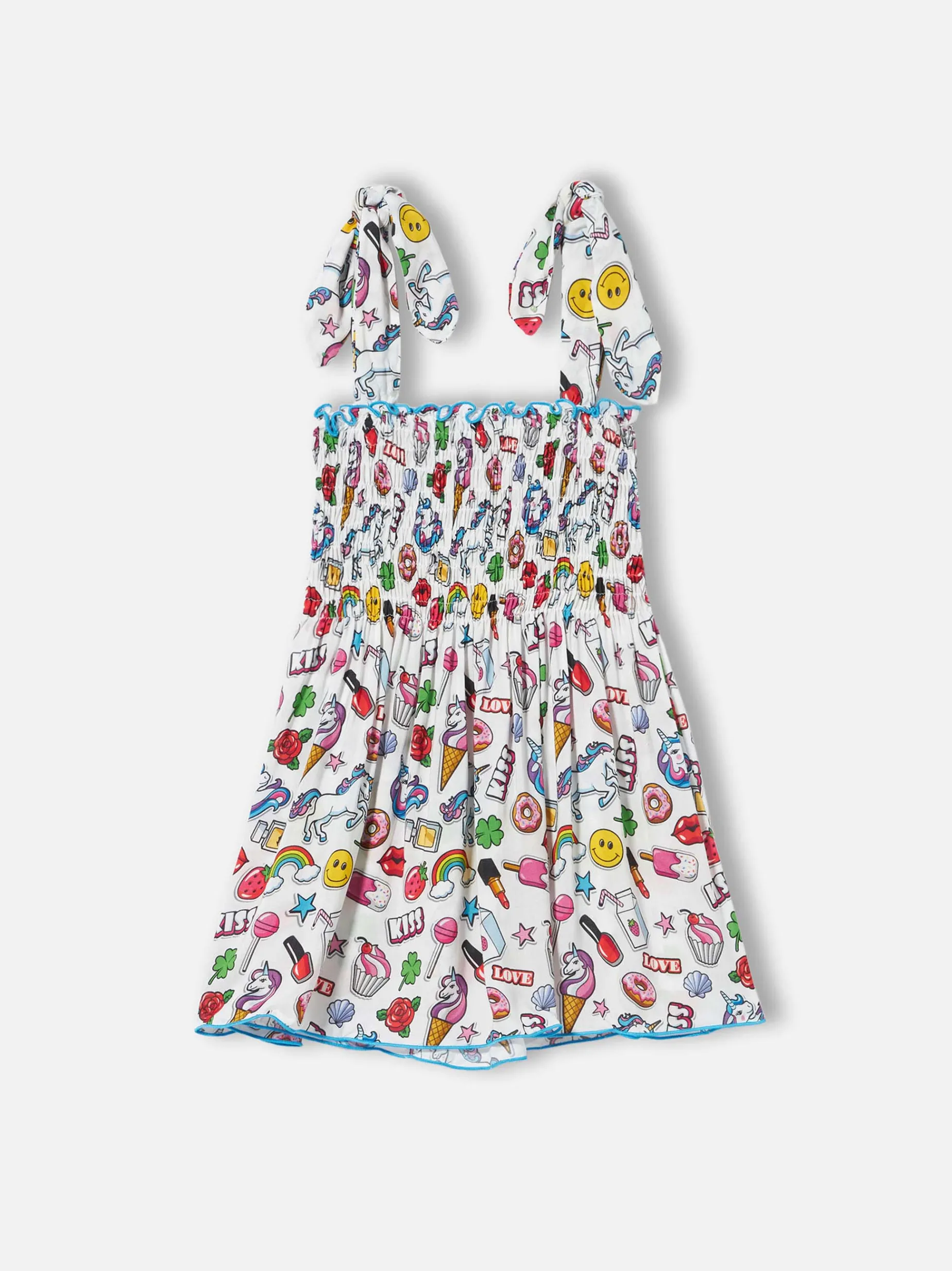 Mädchenkleid mit Magic-Pop-Print