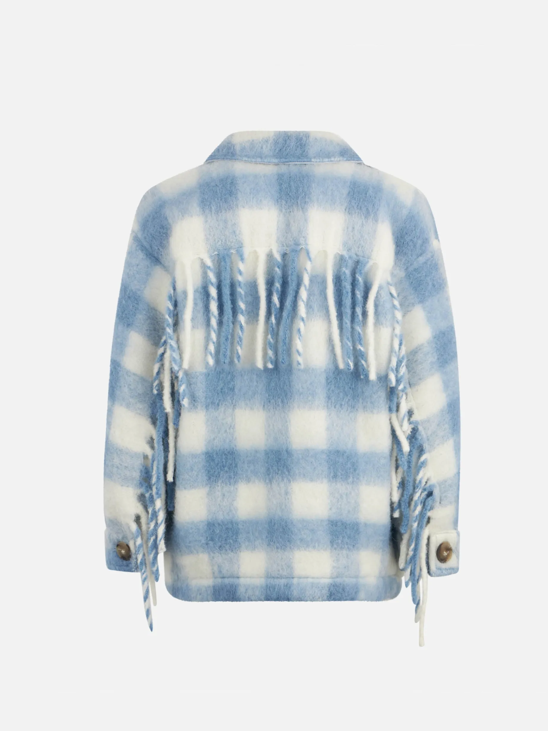 Mädchen-Overshirtjacke mit Fransen