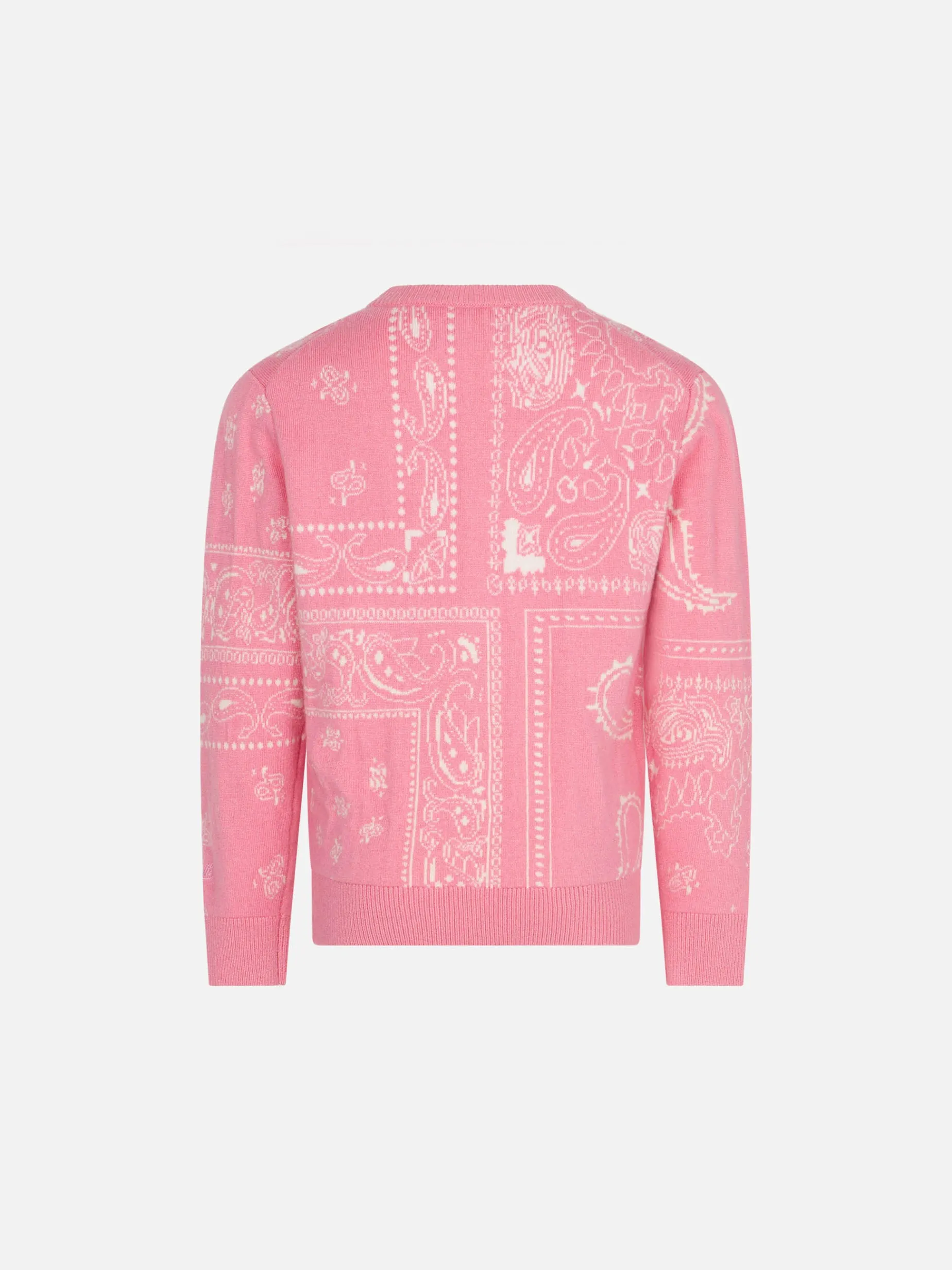 Mädchenpullover mit Bandanna-Print und Saint-Barth-Stickerei
