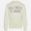 Mädchenpullover mit Rundhalsausschnitt und „All I need is snow“-Schriftzug