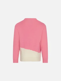 Mädchenpullover mit Rundhalsausschnitt und Love-Print