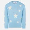 Mädchenpullover mit Sternenaufdruck und Rockstar-Stickerei
