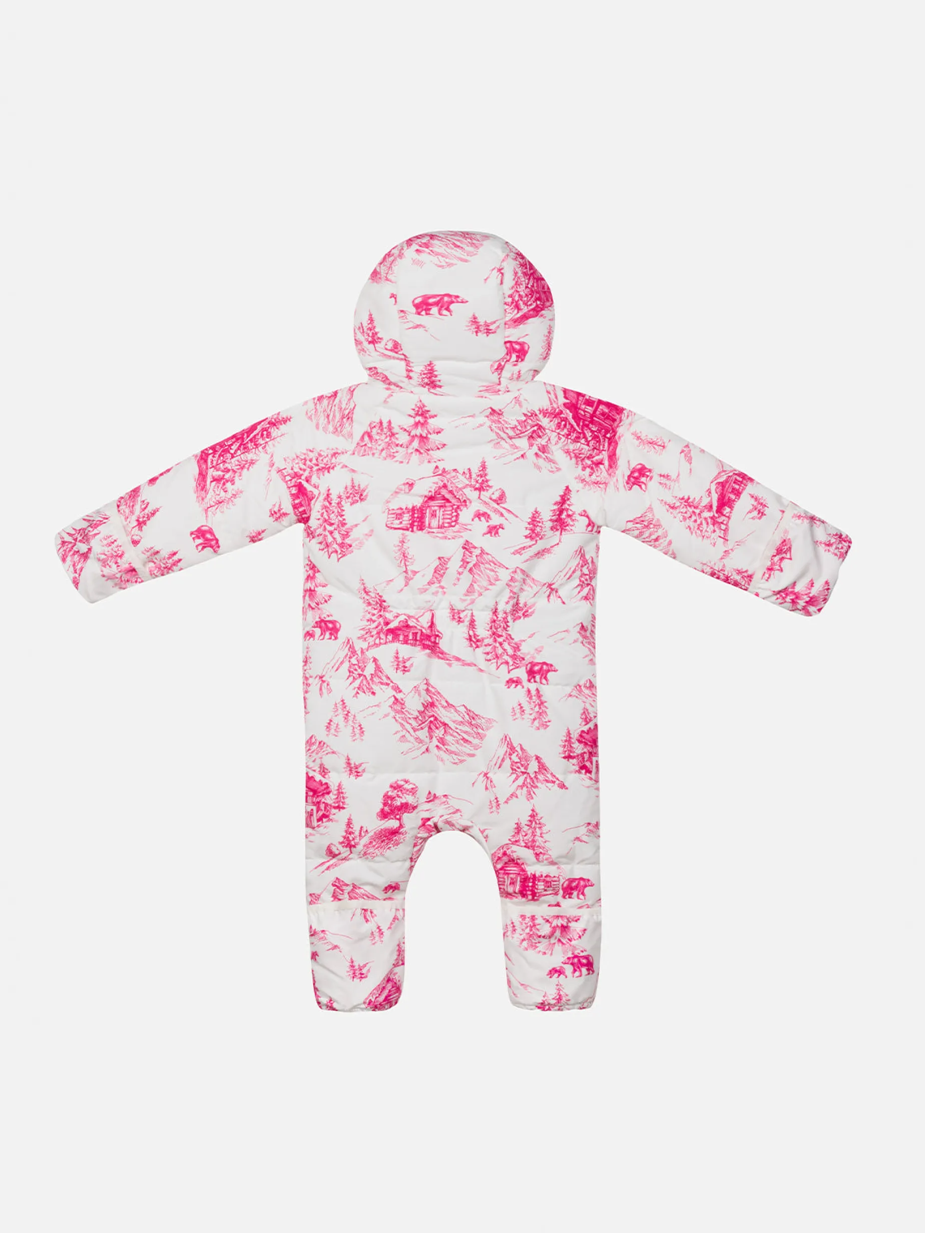 Mädchen-Skianzug Glace mit Toile de Jout-Print