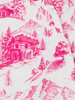 Mädchen-Skianzug Glace mit Toile de Jout-Print