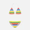 Mädchen-Strick-Bikini-Chevron