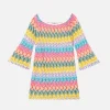 Mädchen-Strickkleid Chevron