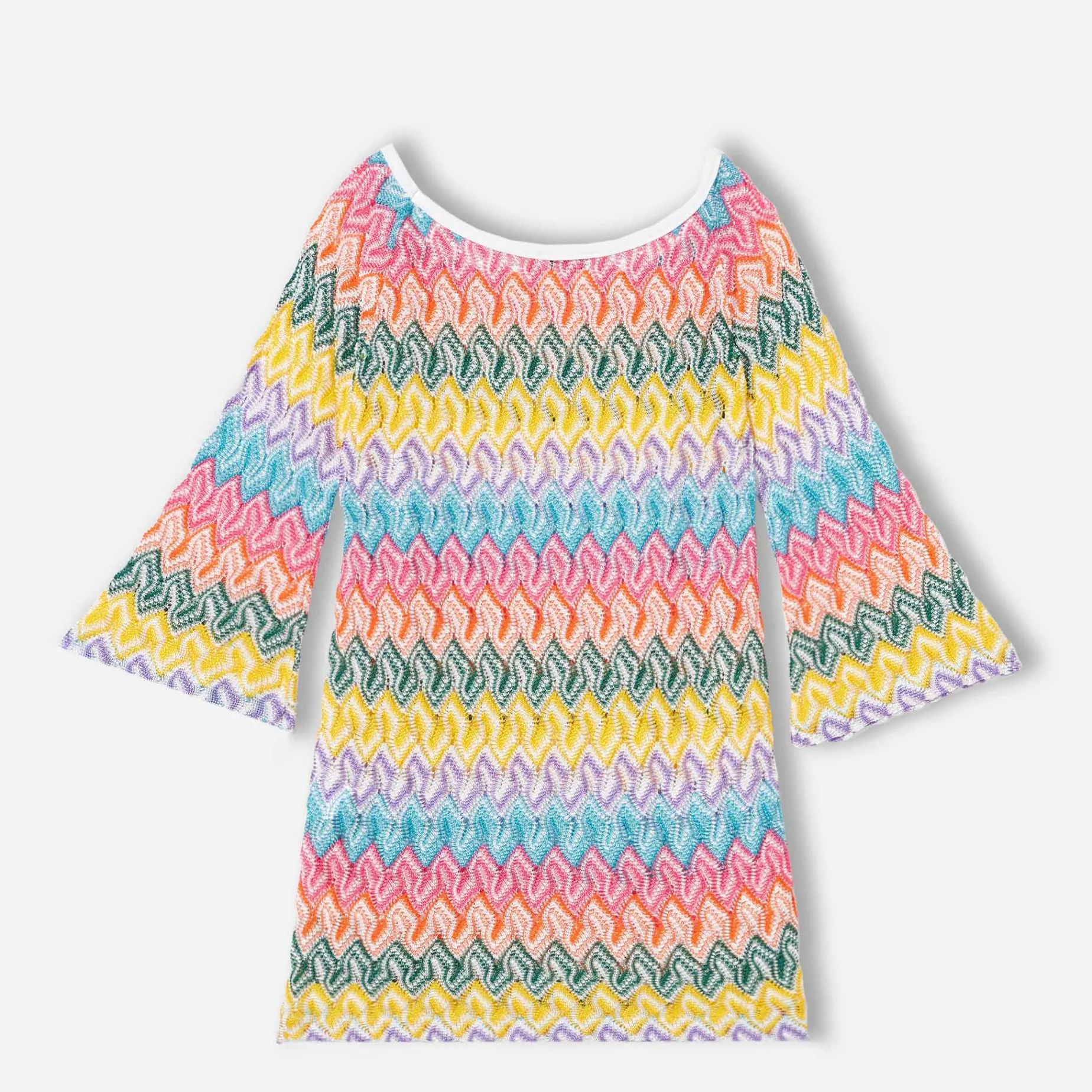 Mädchen-Strickkleid Chevron