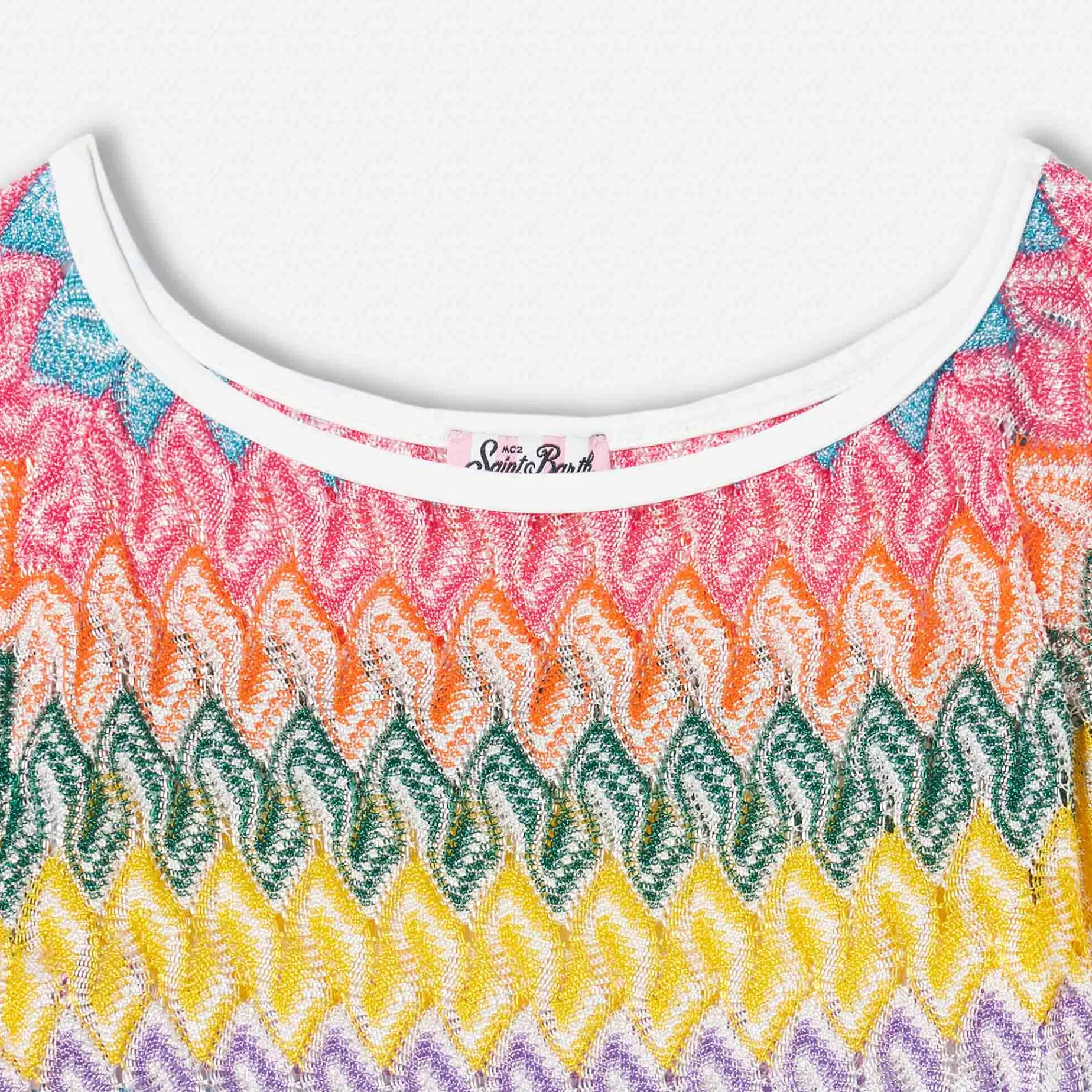 Mädchen-Strickkleid Chevron