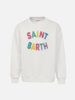Mädchen-Sweatshirt Briony mit mehrfarbigem Saint Barth Frottee-Patch