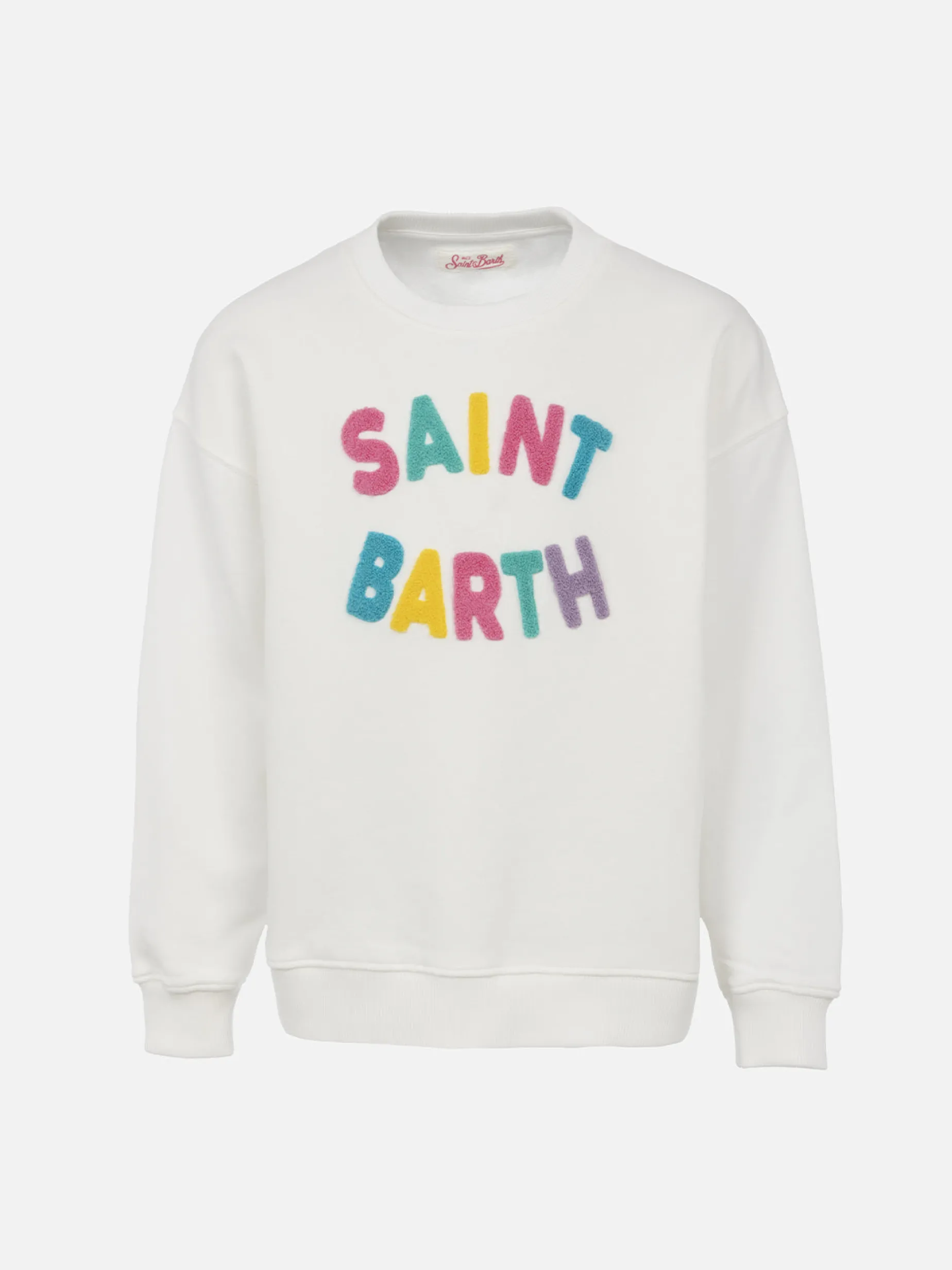 Mädchen-Sweatshirt Briony mit mehrfarbigem Saint Barth Frottee-Patch