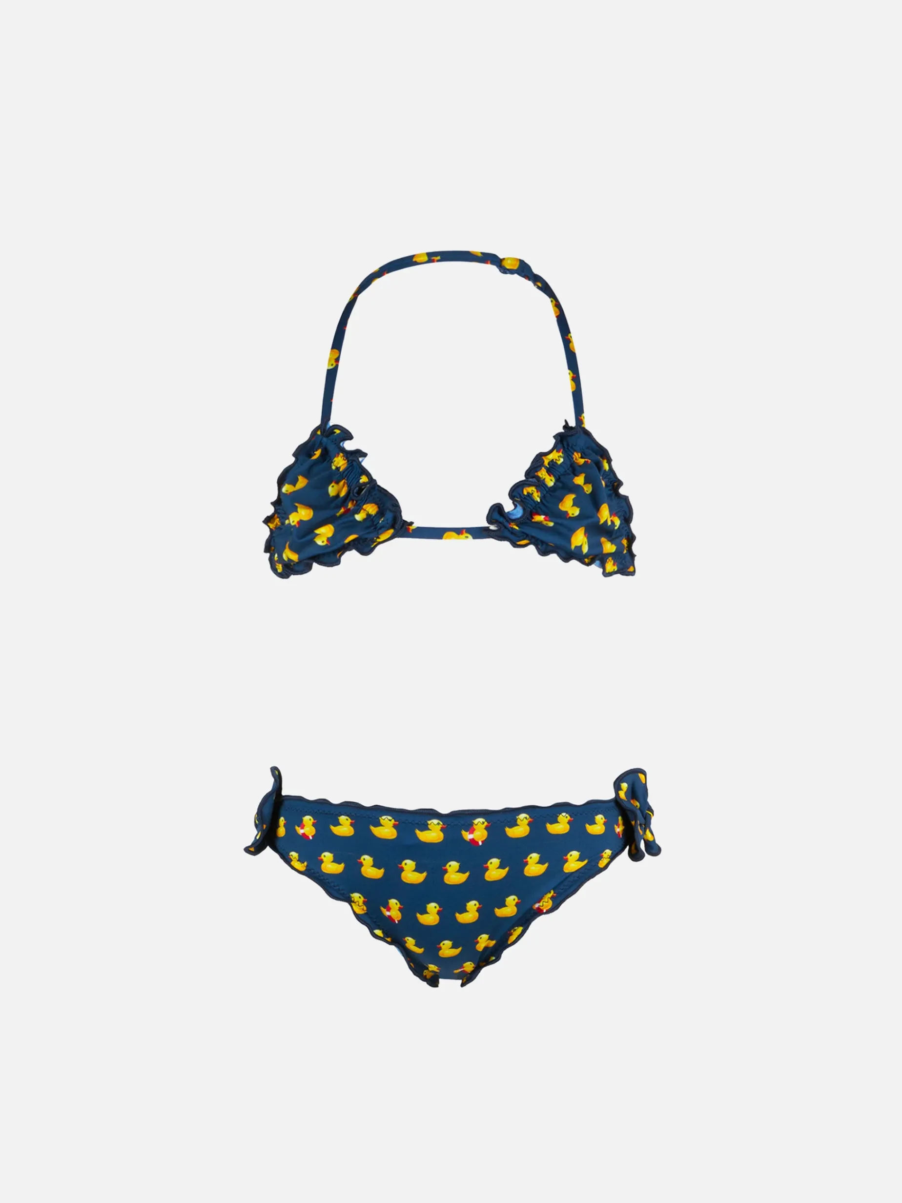 Mädchen-Triangel-Bikini mit Aufdruck
