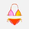 Mädchen-Triangel-Bikini mit Anhängern