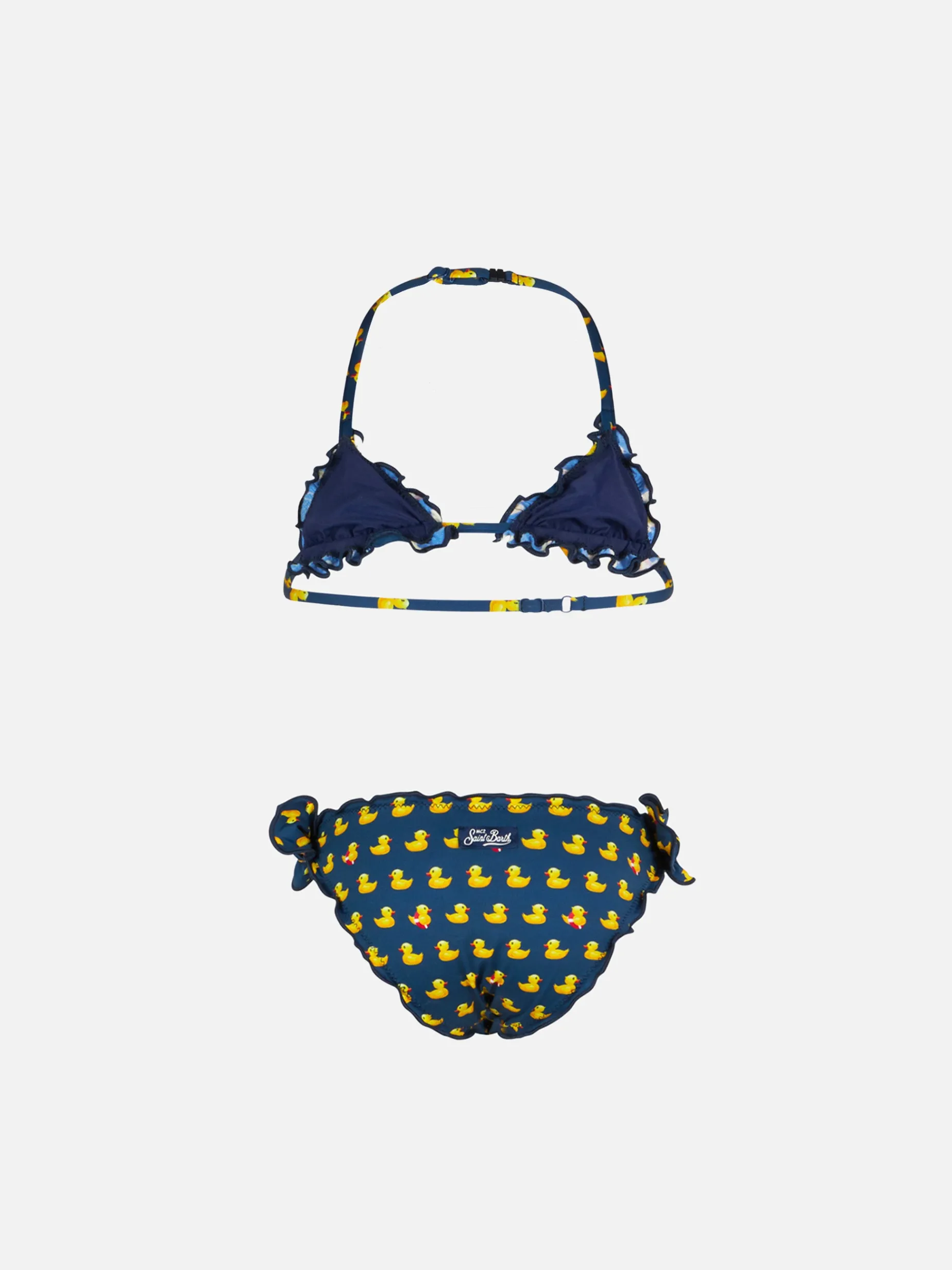 Mädchen-Triangel-Bikini mit Aufdruck