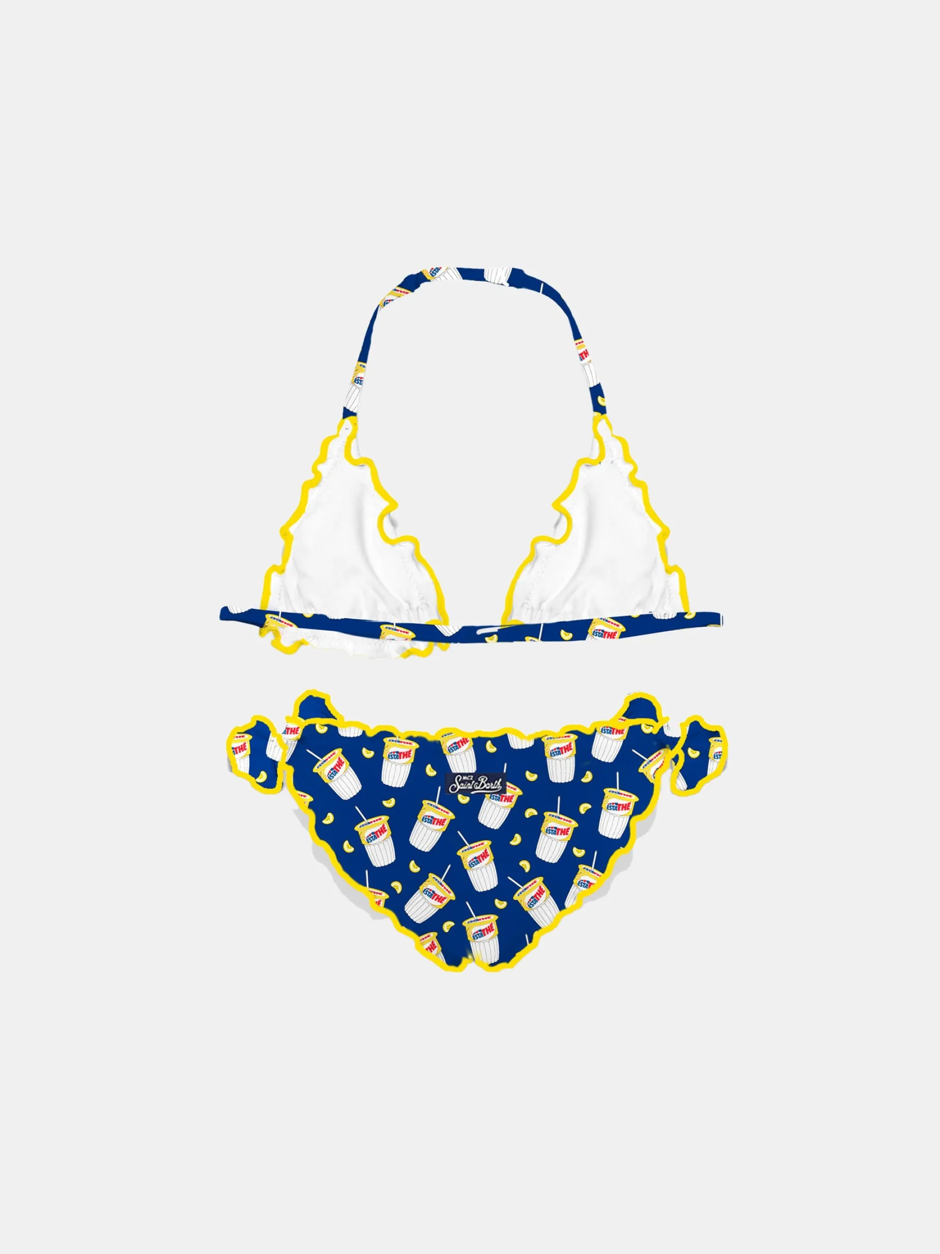 Mädchen-Triangel-Bikini mit Estathé-Print | Estathé® Sonderedition