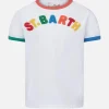 Mädchen-T-Shirt aus Baumwolle mit Stickerei